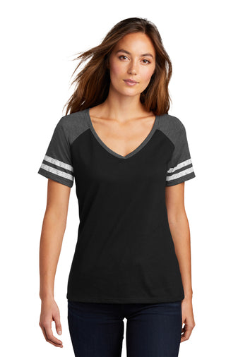 Nutley Raiders Ark - Womens V Neck T-shirt - Black