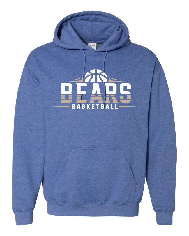Lyndhurst Basketball Bears Hooded Sweatshirt - Heather Royal