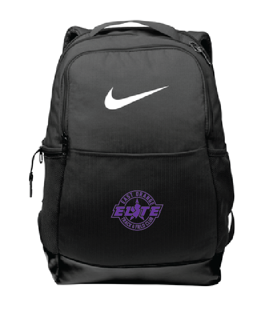 East Orange Track Nike Brasilia Medium BackPack Embroidered - Black