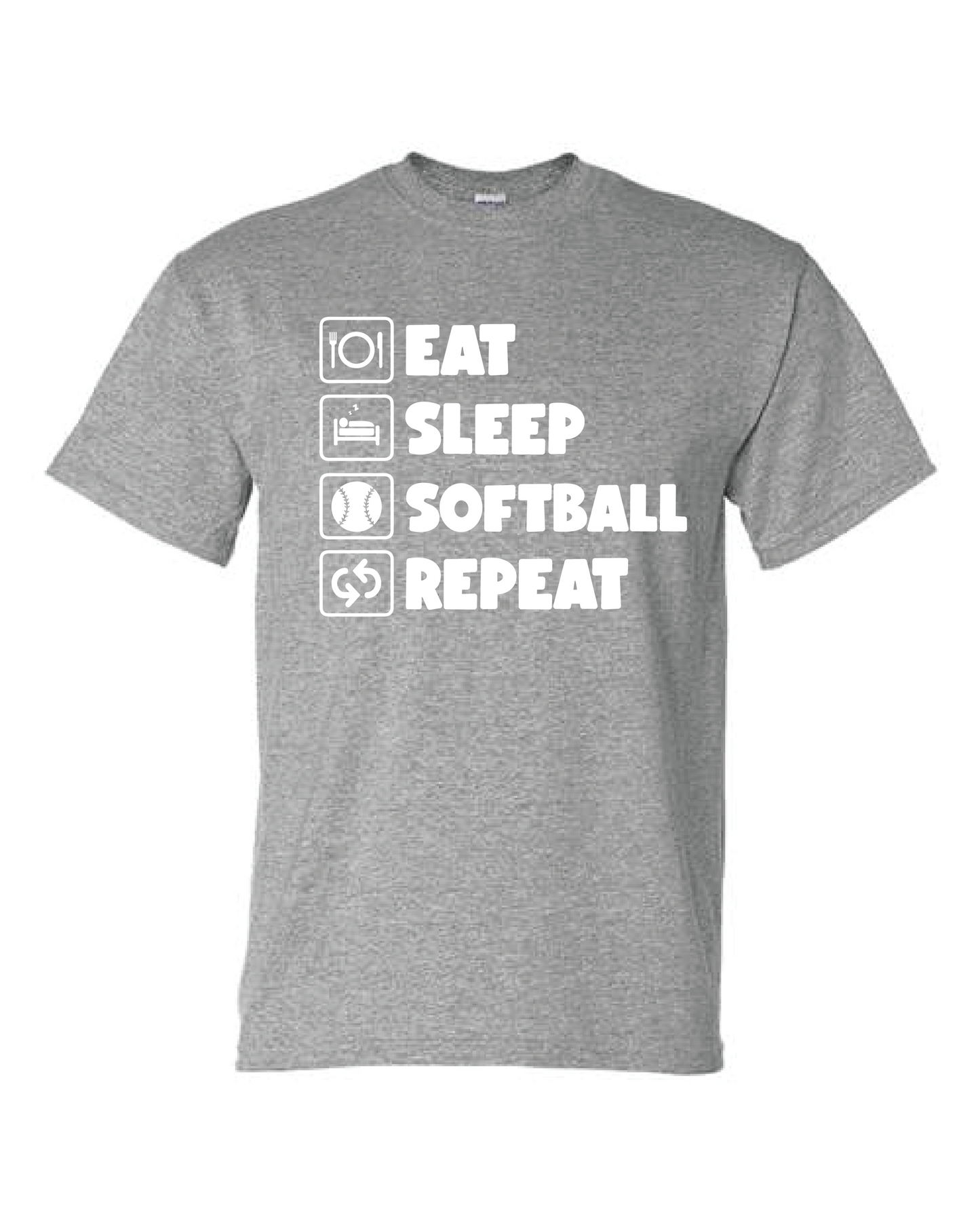 Nutley Softball Sleep Tee Grey