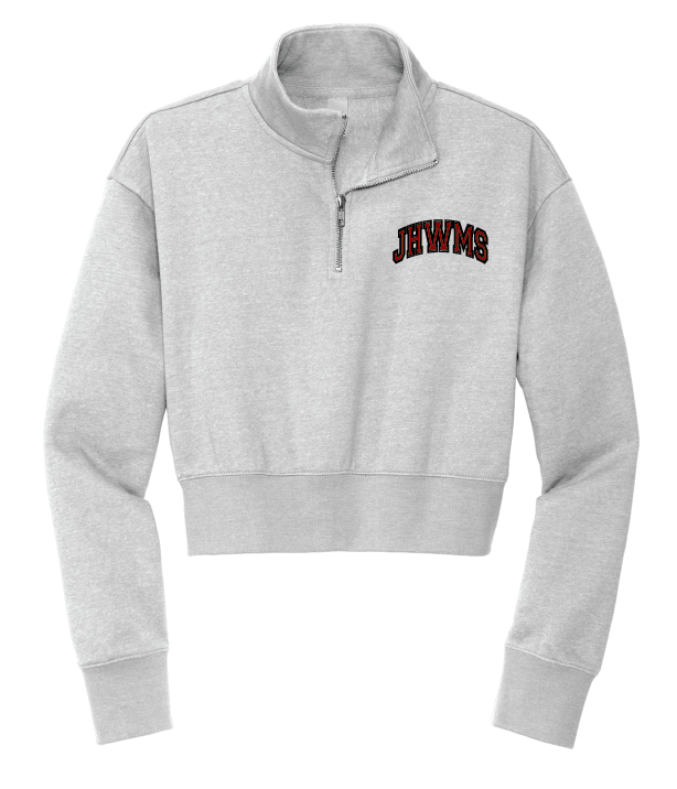 JHWMS Arc Logo Fleece 1/2-Zip - Heather Grey