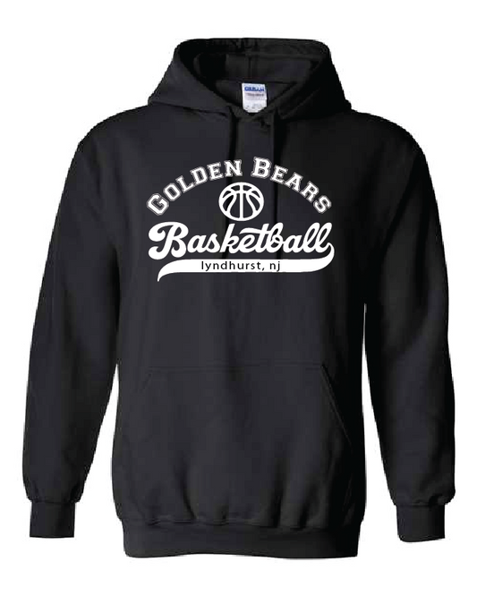 Lyndhurst Basketball Script Hooded Sweatshirt - Black