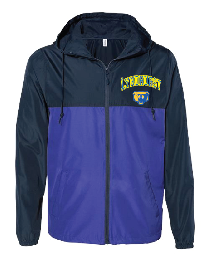 Lyndhurst Basketball Lightweight Windbreaker Full-Zip Jacket - Royal/Navy