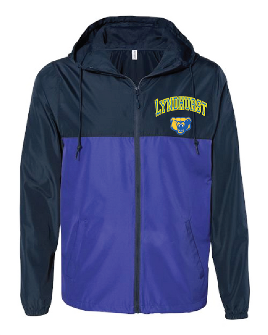 Lyndhurst Basketball Lightweight Windbreaker Full-Zip Jacket - Royal/Navy