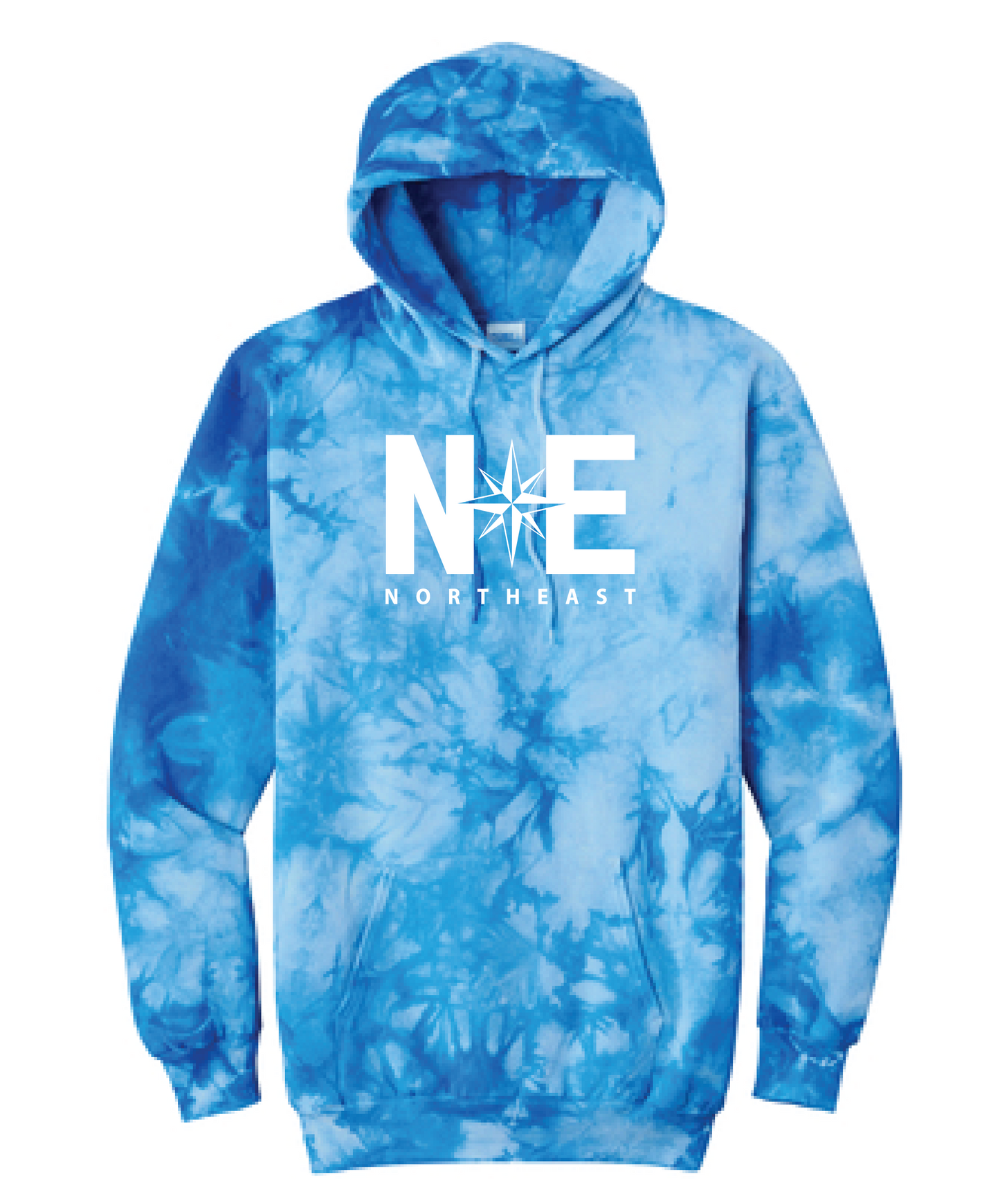 Northeast Tie Dyed Hooded Sweatshirt - Navy