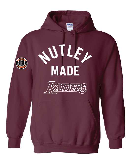 Nutley Made Basketball Hooded Sweatshirt - Maroon