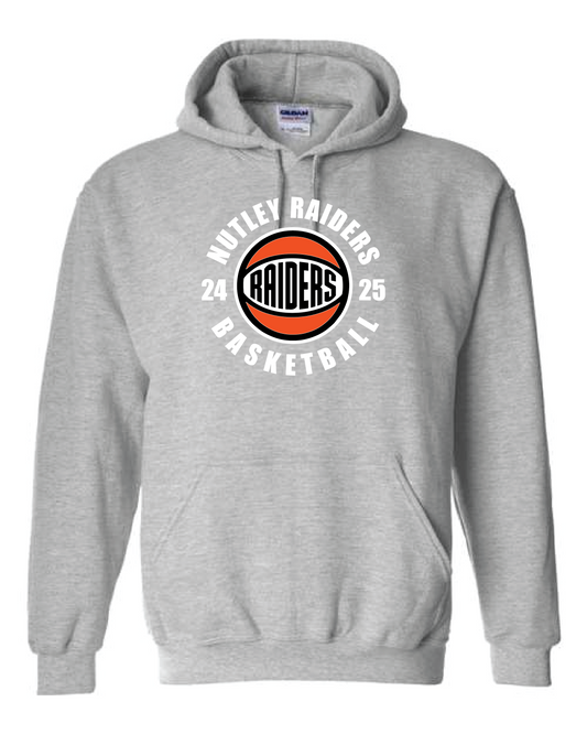 Nutley Basketball Roundball Hooded Sweatshirt - Grey