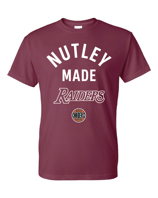 Nutley Made Basketball T-shirt - Maroon