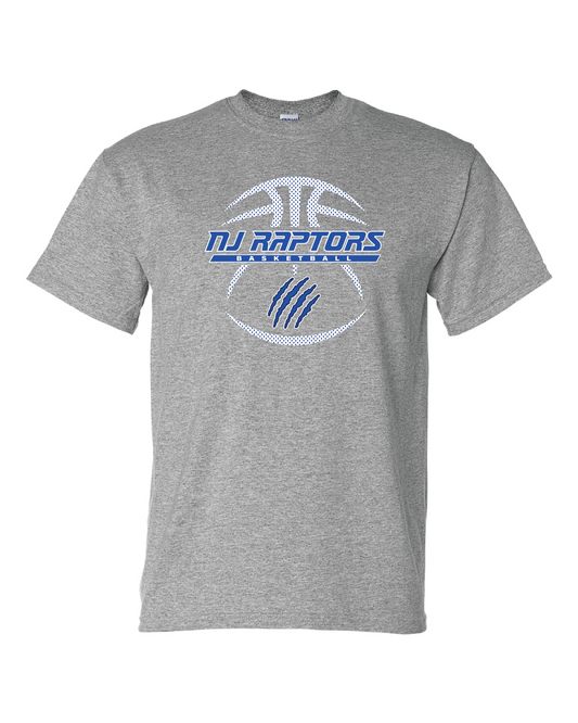 NJ Raptors Basketball Tshirt Grey