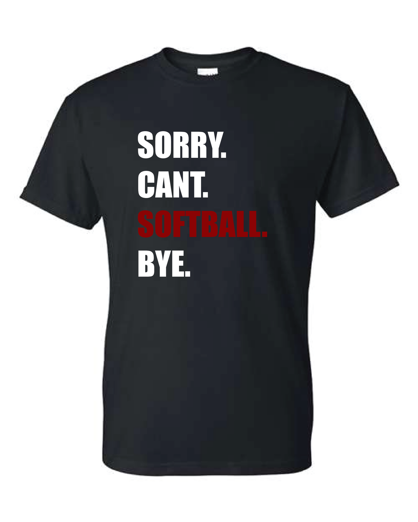 Nutley Softball Bye Tee Black