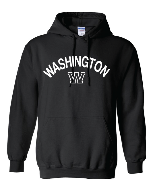 Washington Arc Logo Hooded Sweatshirt Black
