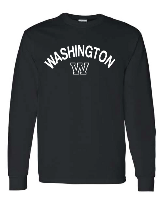 Washington Arc Logo L/S T-shirt Black