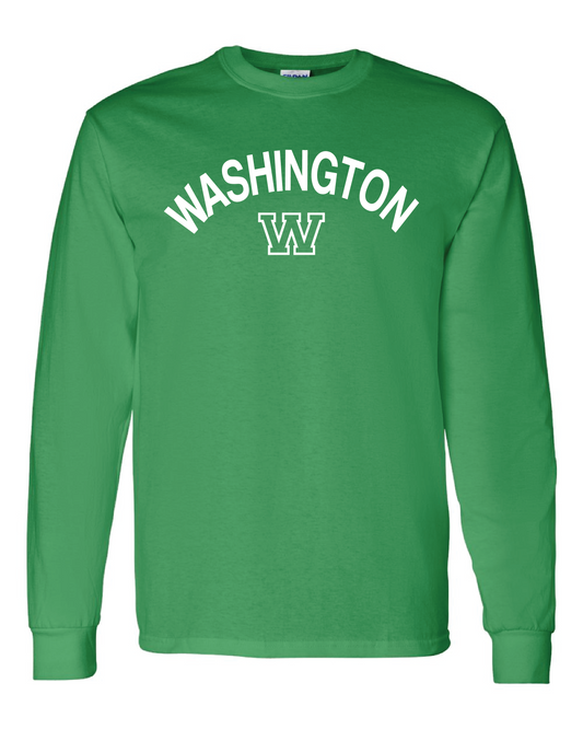 Washington Arc Logo L/S T-shirt Green