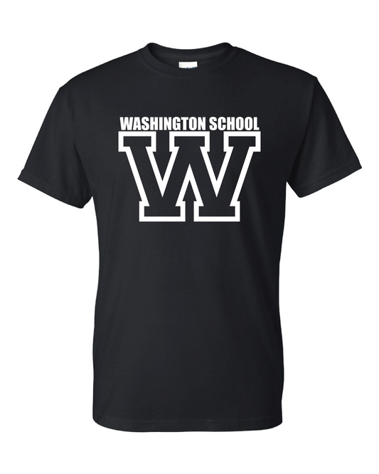 Washington W Logo T-shirt Black