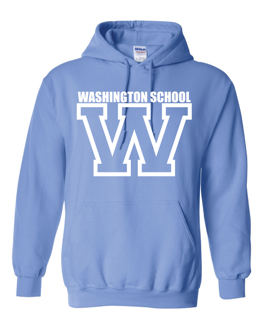 Washington W Logo Hooded Sweatshirt Carolina