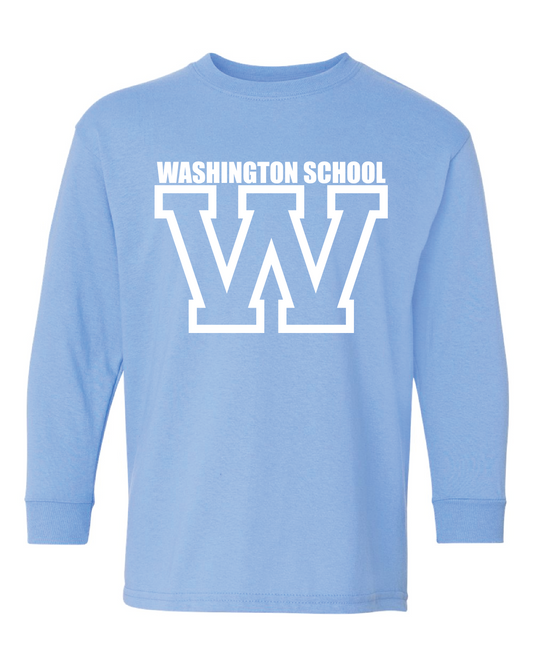 Washington W Logo L/S T-shirt Carolina