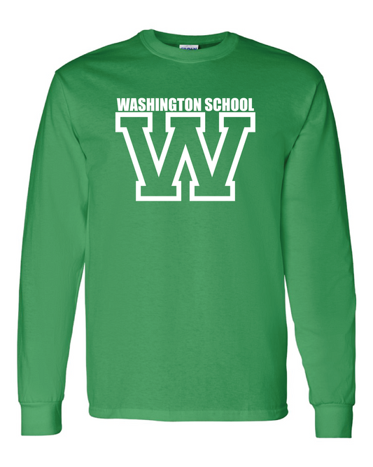 Washington W Logo L/S T-shirt Green