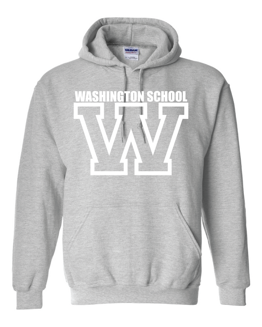 Washington W Logo Hooded Sweatshirt Grey