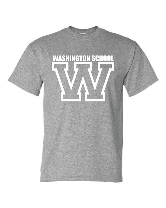 Washington W Logo T-shirt Grey