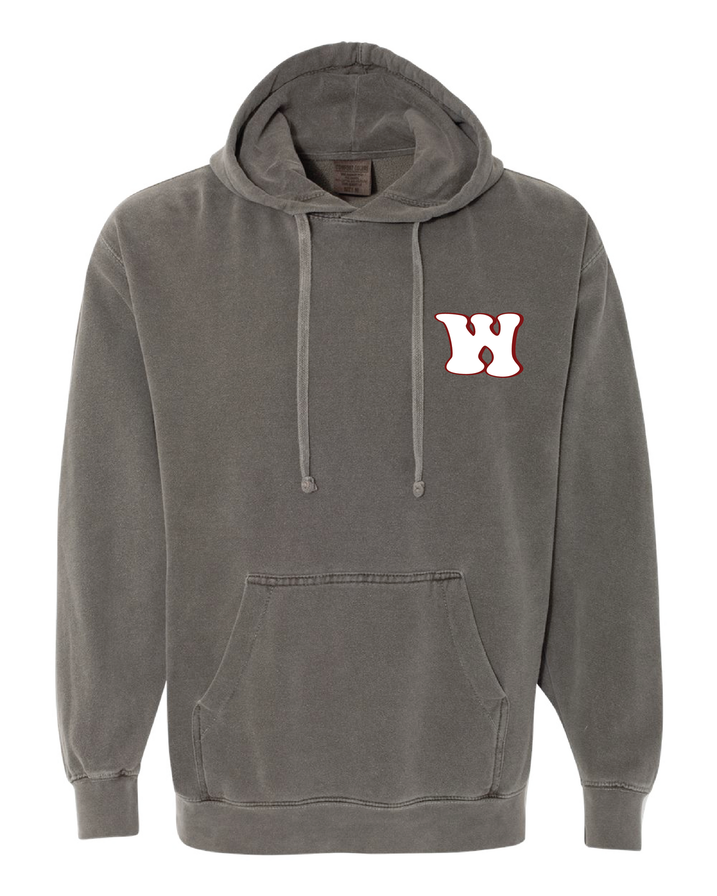 We Love Our Washington School Garment Dyed Hooded Sweatshirt Pepper