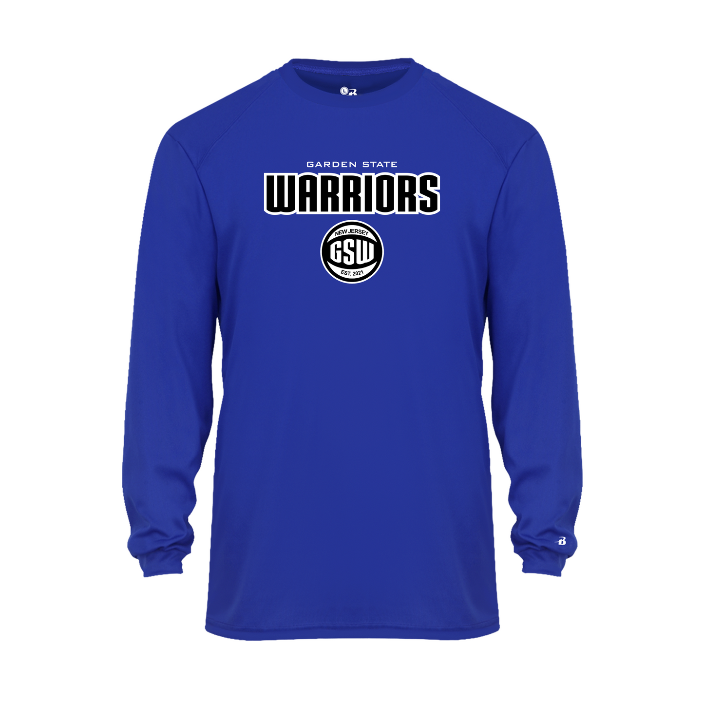 B-CORE L/S YOUTH TEE BLUE - GSW SPRING 2023 WARRIORS