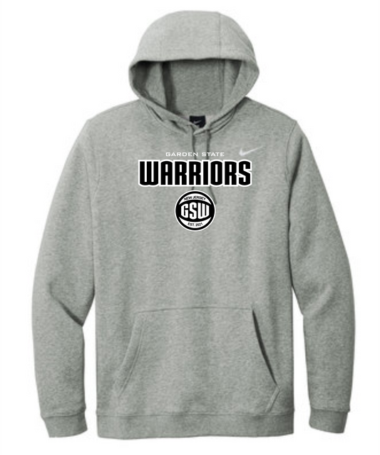 NIKE DARK HEATHER GRAY HOODY - GSW SPRING 2023 WARRIORS