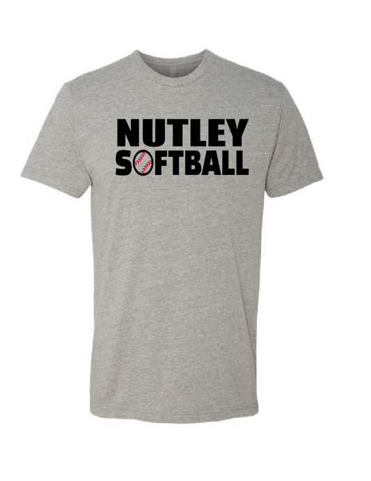 Nutley Raiders Softball T-shirt - Dark Heather Grey