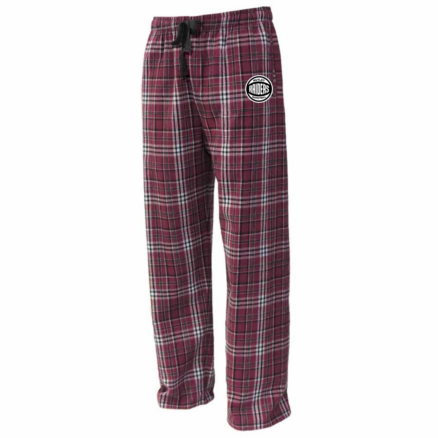Nutley Raiders Basketball Flannel Pants - Maroon