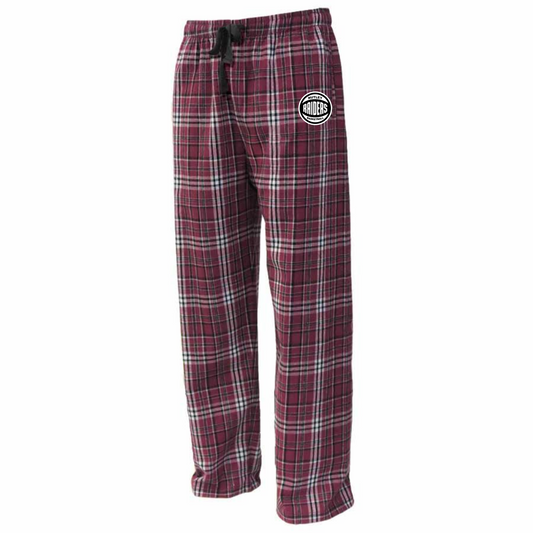 Nutley Raiders Basketball Flannel Pants - Maroon