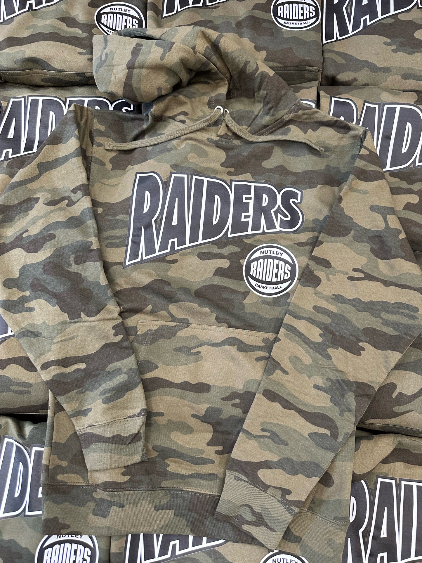 Nutley Basketball Spring 2023 - CAMO INDEPENDENT TRADING HOODIE