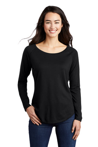 JHWMS Raiders Friends Scoop Neck Raglan L/S Tee - Black