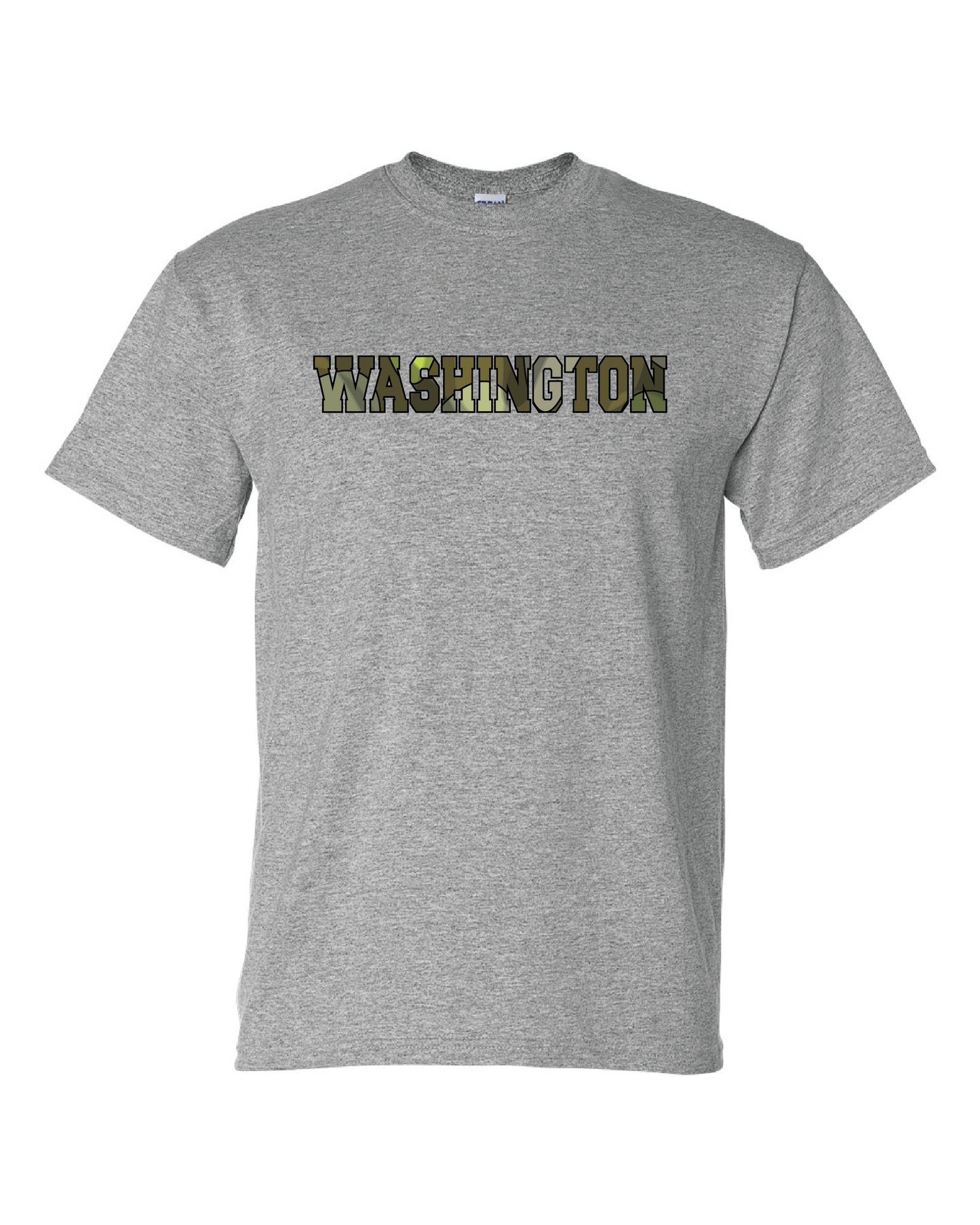 Washington Camo Print T-shirt Grey