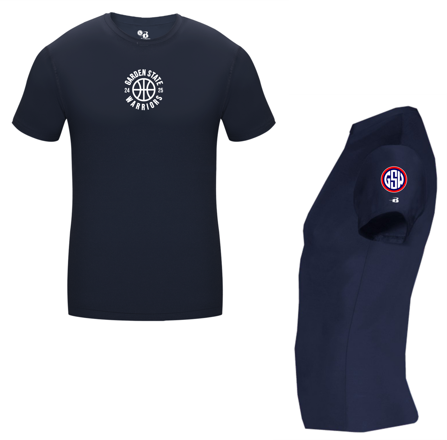 GSW 2024-2025 Compression Shirt - Navy