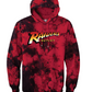 Nutley Raiders Ark Hooded Sweatshirt - Black Red Tie Dye
