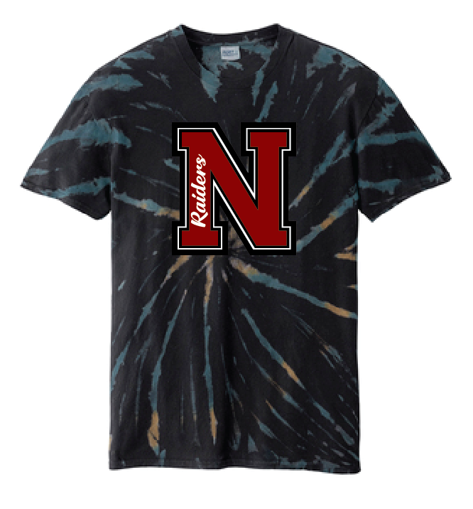 JHWMS Varsity N Tie-Dye Tee - Black Galaxy