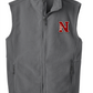 JHWMS Varsity N Womens Fleece Vest Embroidered - Grey