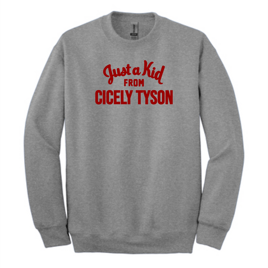 Cicely Tyson Just a Kid From Cicely Tyson Crewneck Sweatshirt - Grey