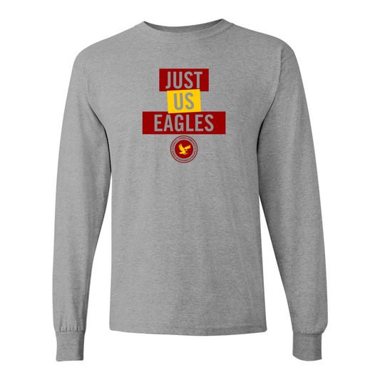 Cicely Tyson Just Us Eagles L/S T-Shirt - Grey