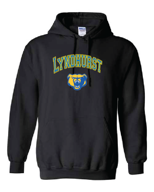 Lyndhurst Basketball Arc Logo Hooded Sweatshirt - Black