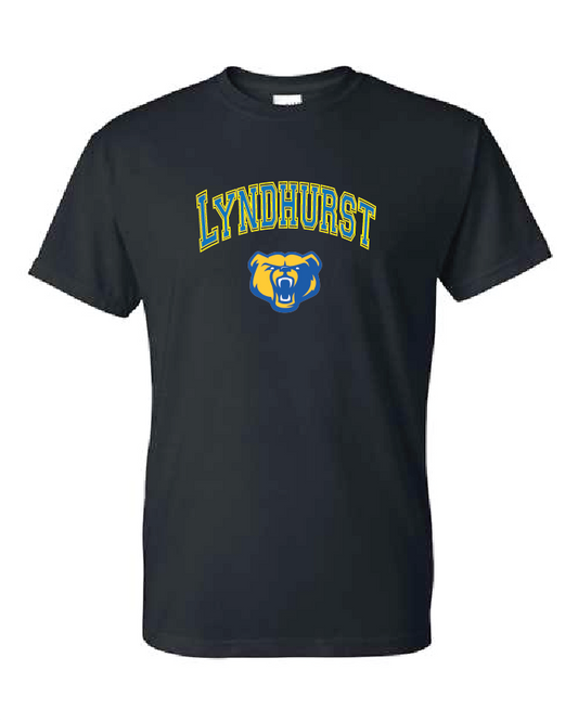 Lyndhurst Basketball Arc Logo - T-shirt - Black