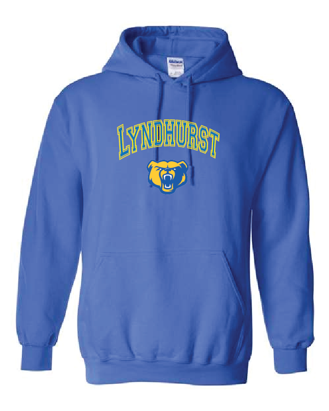 Lyndhurst Basketball Arc Logo Hooded Sweatshirt - Royal