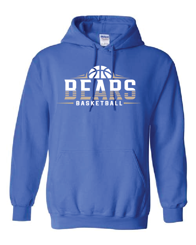 Lyndhurst Basketball Bears Hooded Sweatshirt - Royal