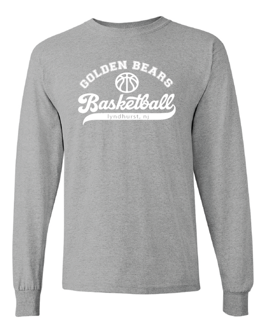 Lyndhurst Basketball Script - L/S T-shirt - Grey