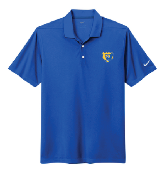 Lyndhurst Bear Embroidered Nike Dri-FIT Micro Pique 2.0 Polo - Royal