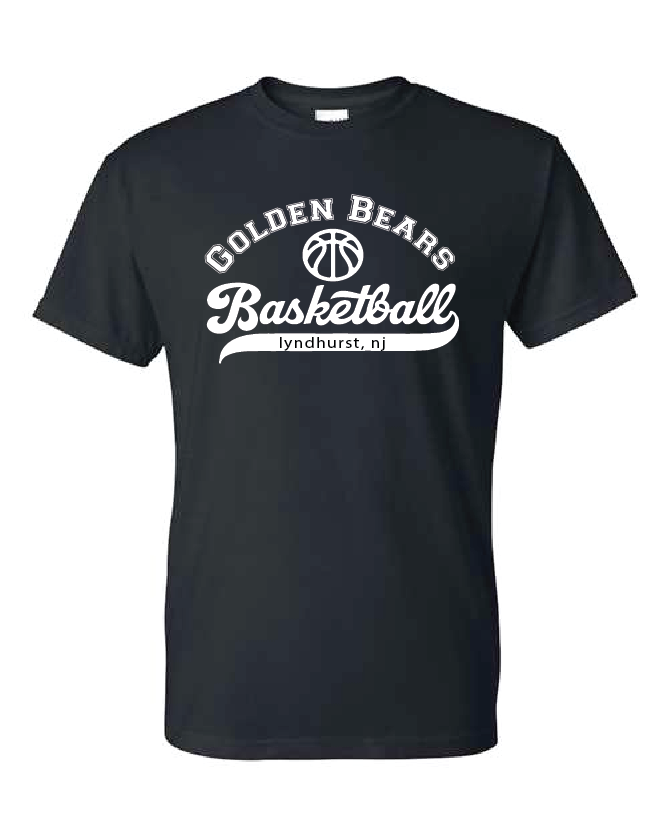 Lyndhurst Basketball Script - T-shirt - Black
