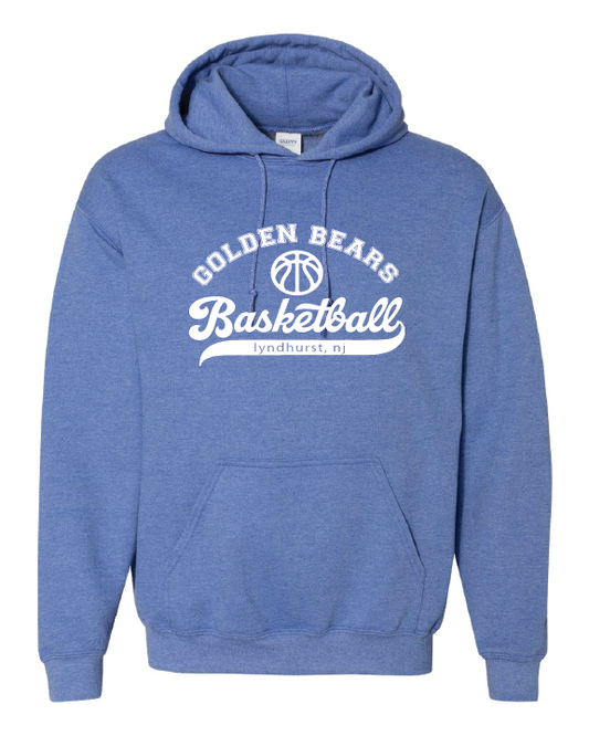 Lyndhurst Basketball Script Hooded Sweatshirt - Heather Royal