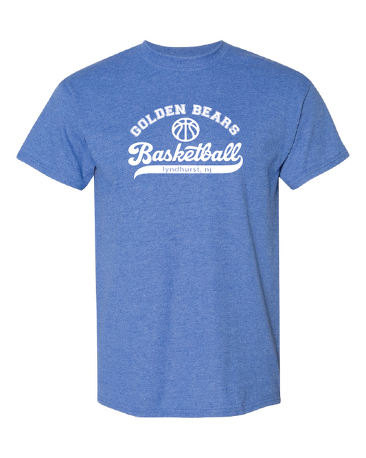 Lyndhurst Basketball Script - T-shirt - Heather Royal