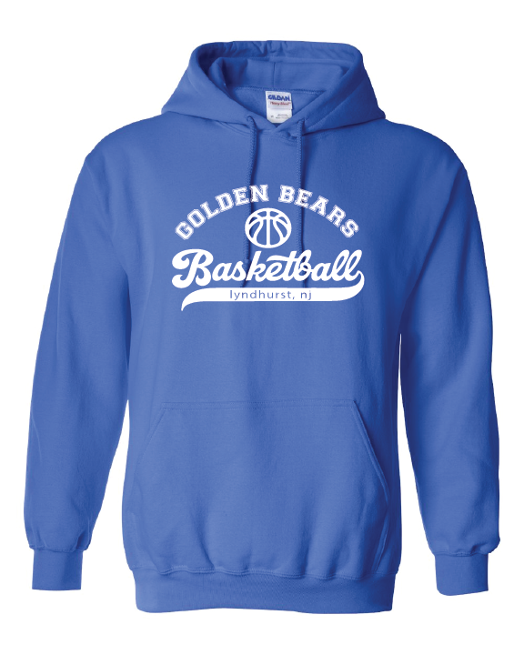 Lyndhurst Basketball Script Hooded Sweatshirt - Royal