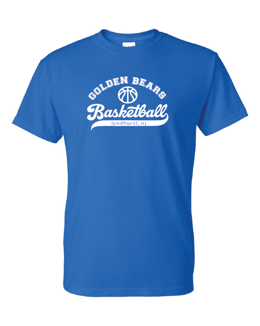 Lyndhurst Basketball Script - T-shirt - Royal