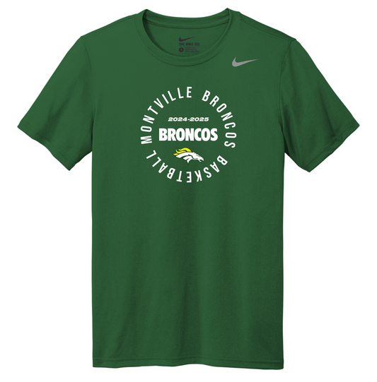 Winter 2025 Montville Broncos Basketball Nike Team rLegend Tee